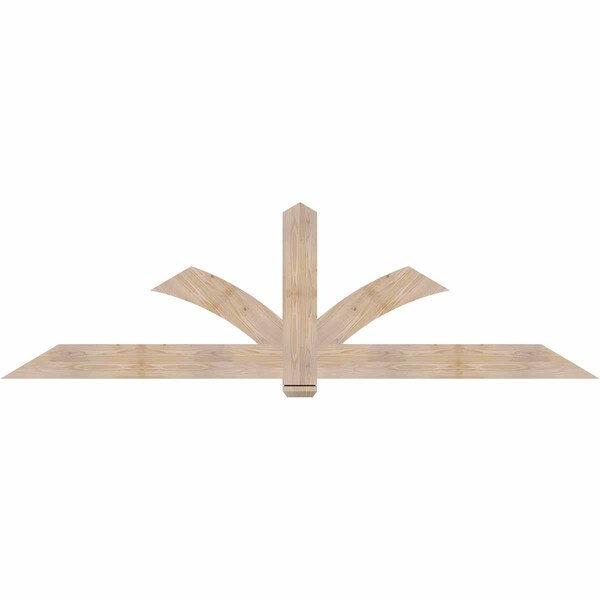Ekena Millwork Redmond Smooth Timber Gable Bracket, Douglas Fir, 96"W x 28"H x 1 1/2"D x 5 1/2"F, 7/12 Pitch GBW096X28X0206RED00SDF - main